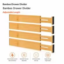 Låddelare i bambu 4-pack