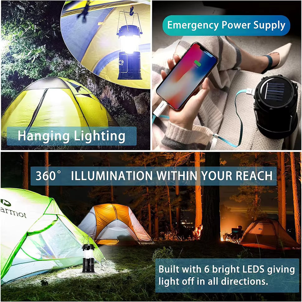 Laddningsbar Campinglampa