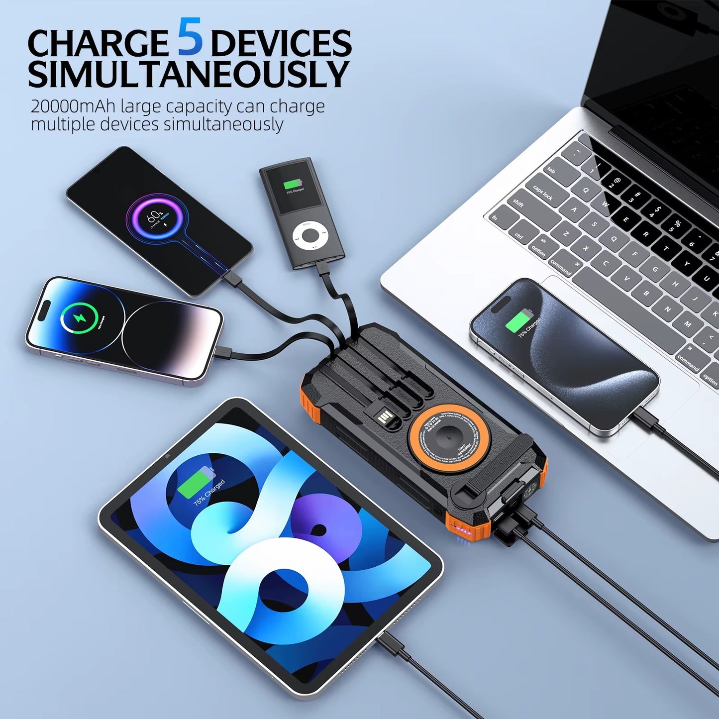 Powerbank solcell