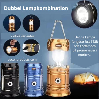 Laddningsbar Campinglampa